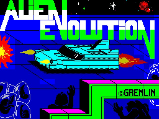 Evolution title screen for ZX Spectrum